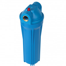 АКВАТЕК фильтр магистральный для холодной воды (непрозрачный синий корпус 10") 3/4" без картриджа