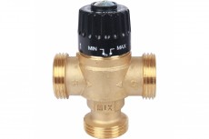 STOUT Термостатический смесительный клапан для систем отопления и ГВС 3/4" НР 30-65°С KV 1,8