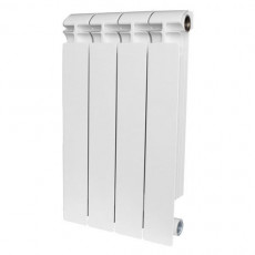Радиатор биметаллический секционный STOUT ALPHA 500 BM 500 мм 6 секций боковое белый