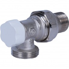 STOUT SVL Клапан запорно-балансировочный угловой, 1/2" х 3/4"ЕК