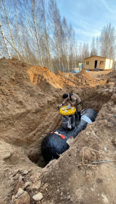 Установка газгольдера под ключ 2700 л.