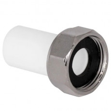 Штуцер с накидной гайкой PP-R 25×1/2″